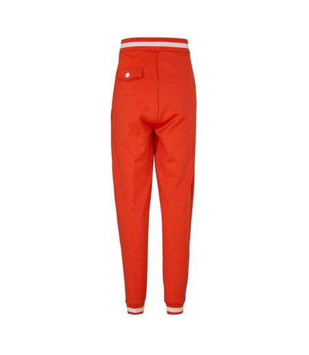Womens/ladies Jogging Bottoms Orange Skins