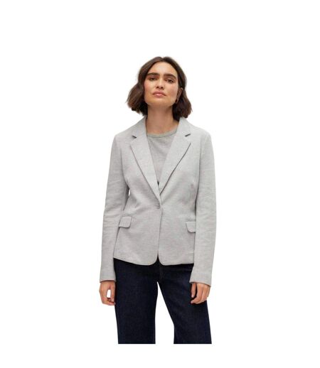 Blazer Manches Longues Julia Femme Gris Clair Chiné Vero Moda
