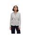 Blazer Manches Longues Julia Femme Gris Clair Chiné Vero Moda-1