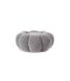 Pouf Design Fleur Bouclette 61cm Gris-1