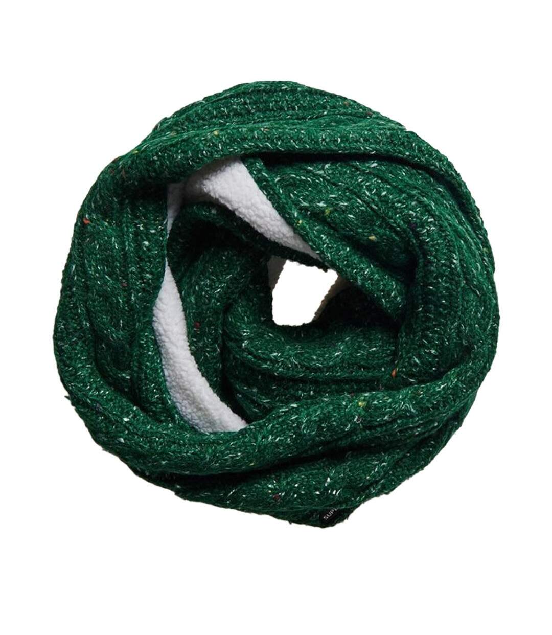Tour de cou vert homme superdry gracie cable snood-1