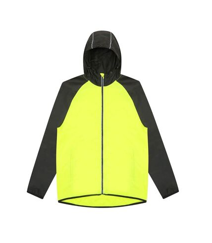 AWDis Just Cool Mens Contrast Windshield Jacket (Electric Yellow/Jet Black)