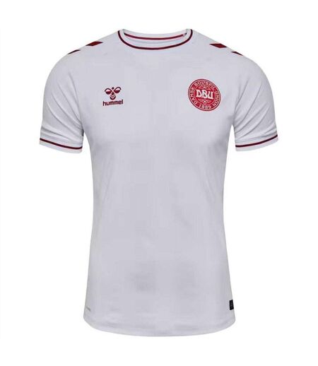Womens/ladies Denmark Away Shirt White Hummel
