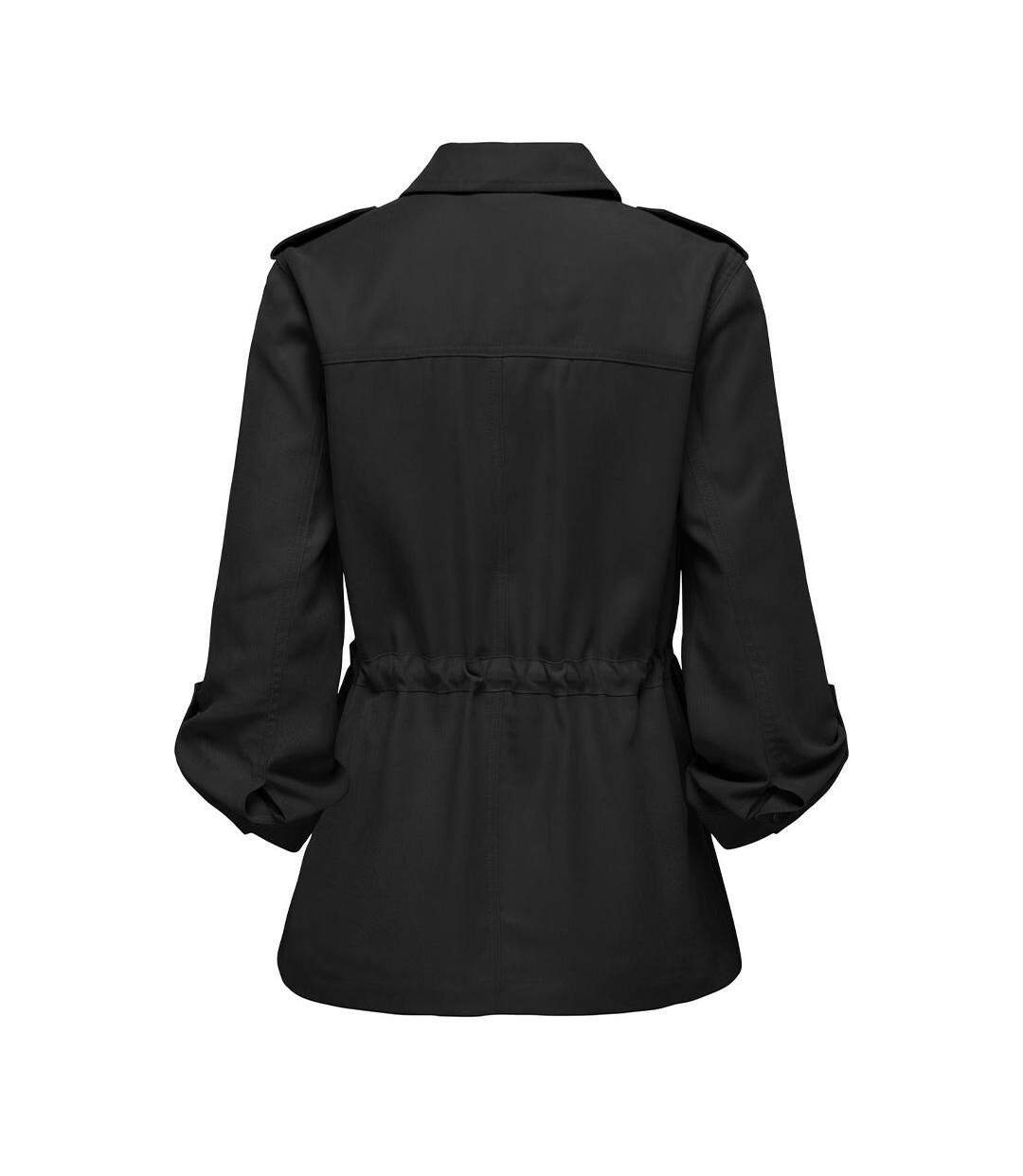 Veste noir femme only 3/4 cargo jacket-2