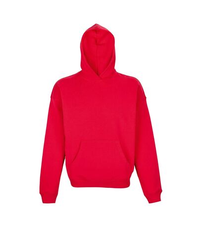 Unisex adult connor oversized hoodie bright red SOLS