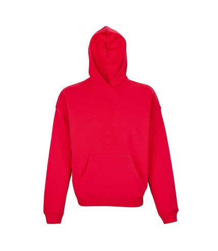 Unisex adult connor organic oversized hoodie bright red SOLS