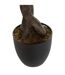 Plante Artificielle en Pot Olivier 140cm Vert & Noir-3