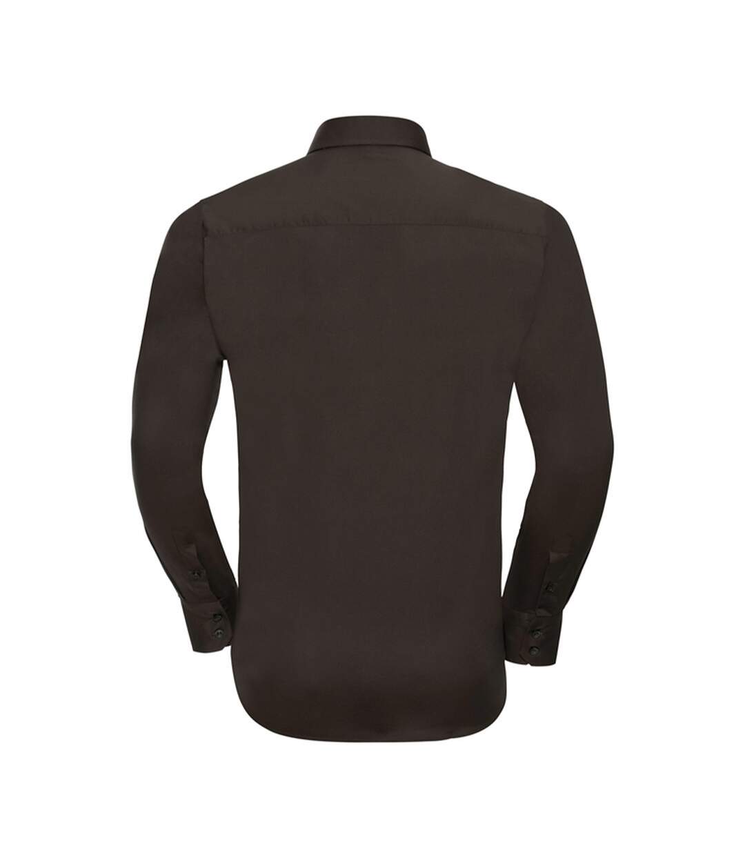 Chemise Manches Longues Homme Chocolat Russell Collection-2