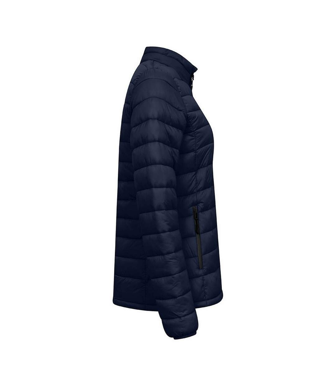 Doudoune Matelassée Femme Bleu Marine Français Promodoro-3