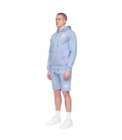 Mens Metafone Sweat Shorts Steel Blue Henleys