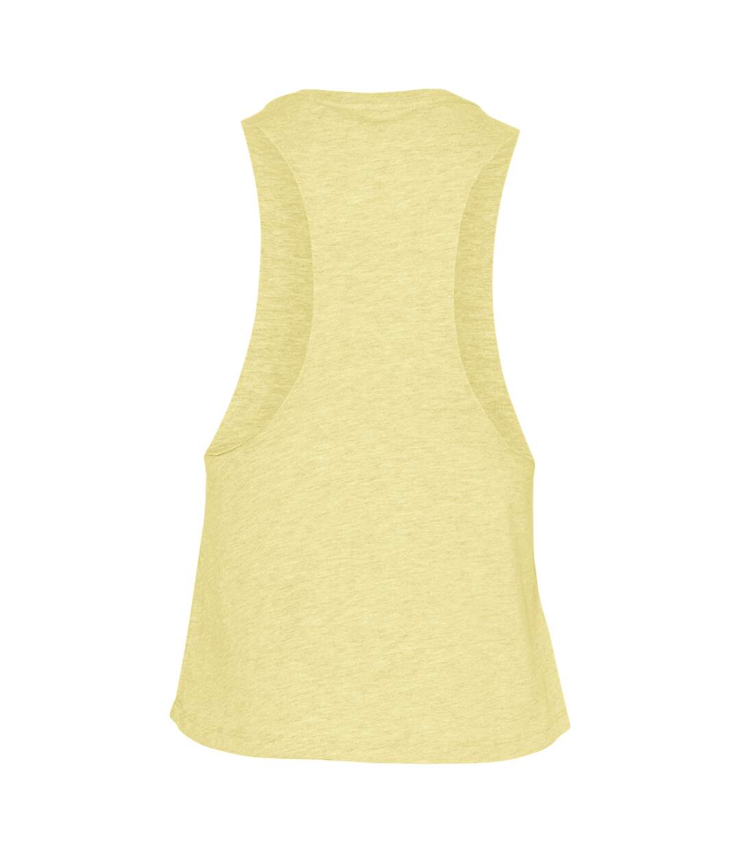 Débardeur Femme Jaune Pâle Chiné Bella + Canvas-2