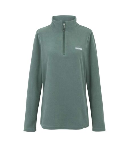 Great Outdoors Womens/ladies Sweetheart 1/4 Zip Fleece Top Spruce Green Regatta