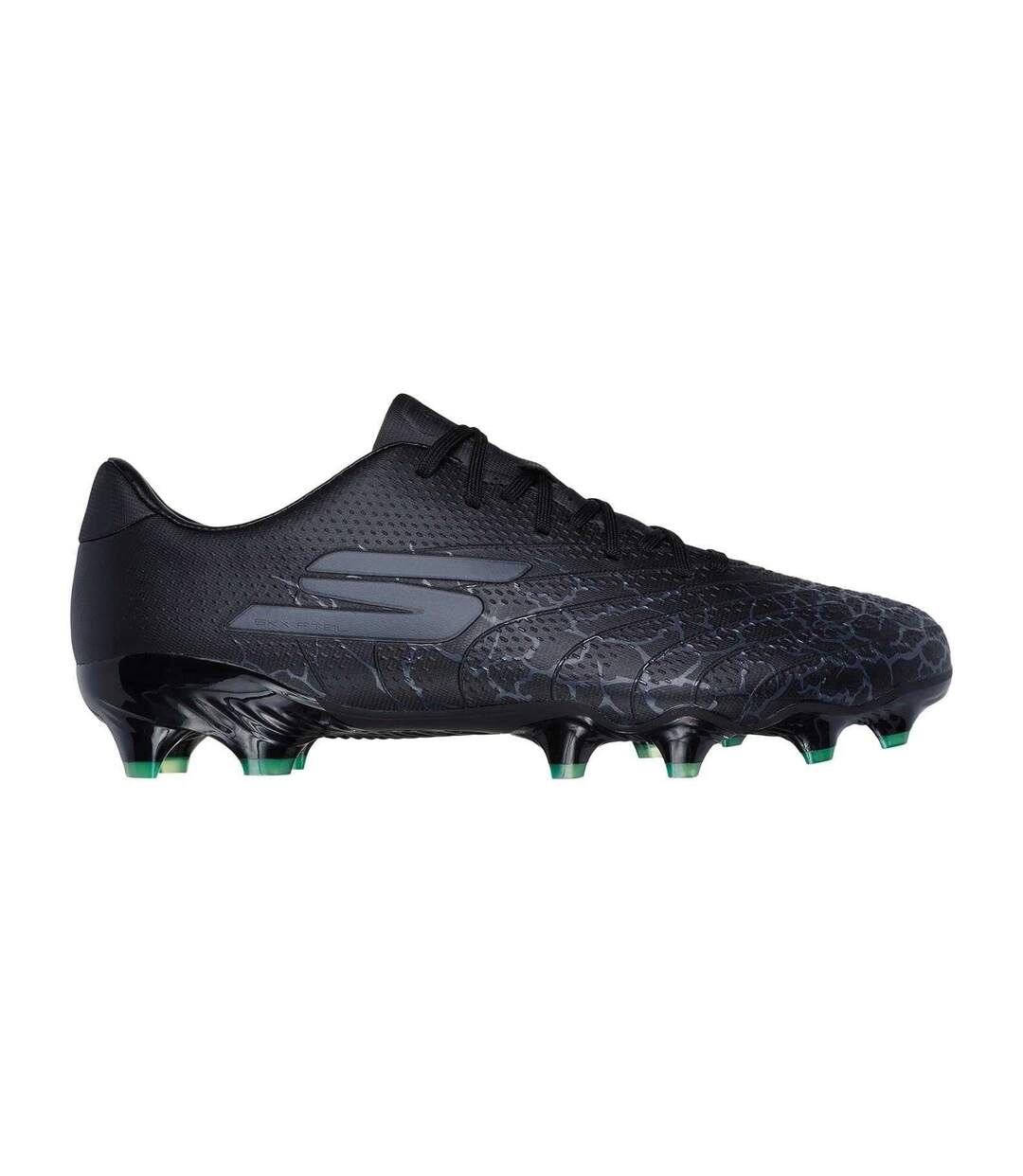 Chaussures De Foot Pour Terrain Ferme Motif/style Fissuré Skx 1.5 Adulte Noir Argenté Skechers-1