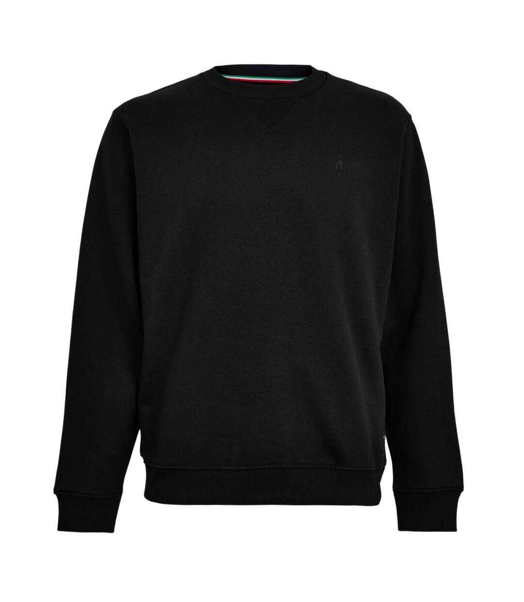 Mens Tonal Cotton Sweatshirt Black Replay-1