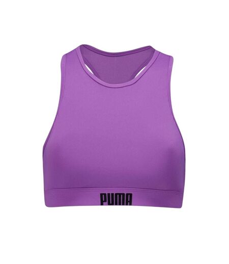 Womens/ladies Performance Bikini Top Purple Puma