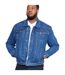 Duke Mens Kingsize Western Trucker Style Denim Jacket (Stonewash) - UTDC127-3