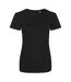 AWDis Womens/Ladies Girlie Tri-Blend T-Shirt (Solid Black)