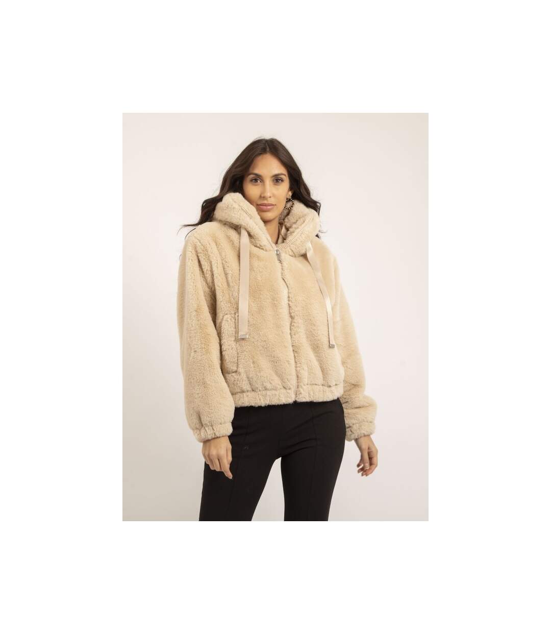 Veste courte capuche UBANIE - Dona X Lisa-1