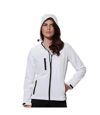 Stedman Womens/Ladies Active Softest Shell Hooded Jacket (White)