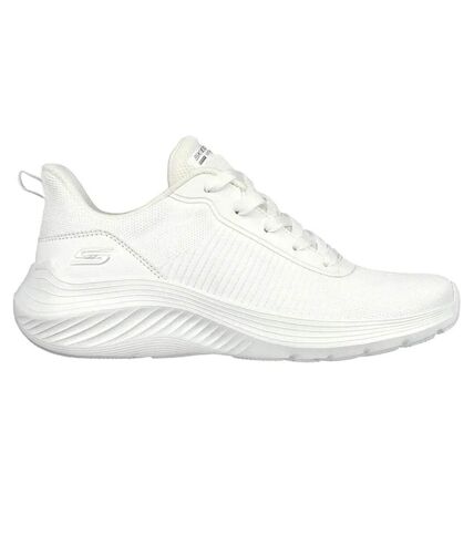 Skechers Womens/Ladies Bobs Squad Waves Sneakers (Off White) - UTFS9797