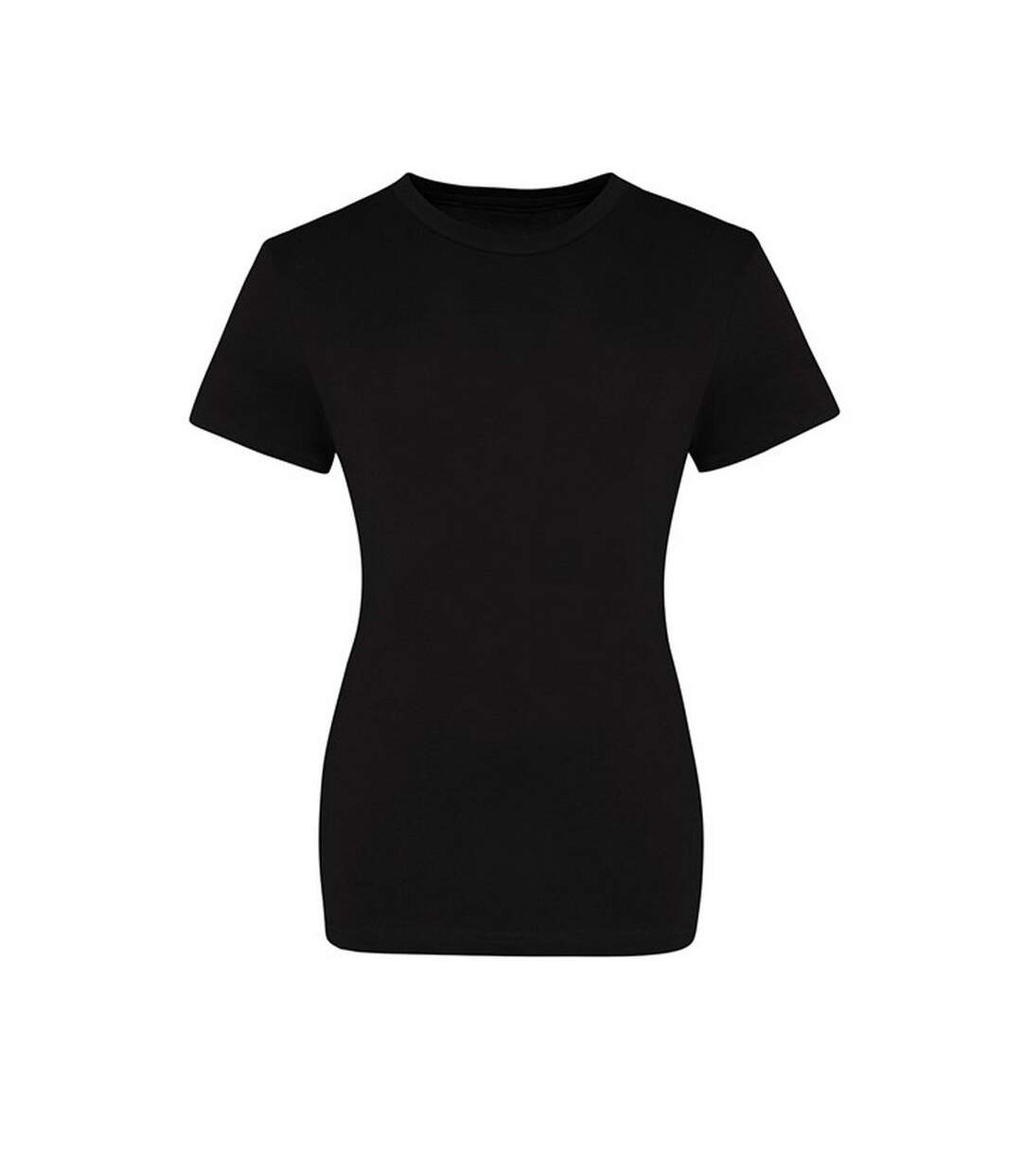 Womens/ladies The 100 T-shirt Deep Black Awdis-1