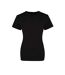 Womens/ladies The 100 T-shirt Deep Black Awdis-1