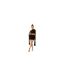 Womens/ladies Tie Detail Mesh Crop Top Black Missy Empire-1