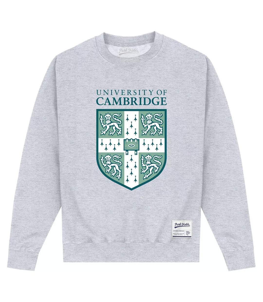 Sweat Adulte Gris Chiné Cambridge University-1