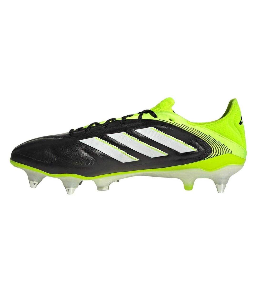Unisex Adult Copa Pure.3 Leather Soft Ground Football Boots Black Lemon Adidas-3