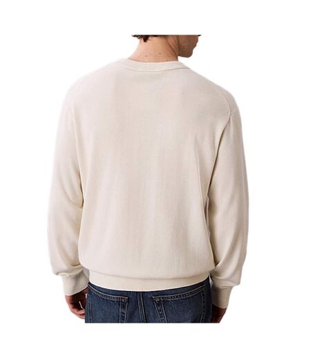 Sweat beige homme calvin klein jeans eu ls cotton relaxed