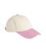 Casquette De Baseball Motif Contrasté Adulte Naturel Rose Beechfield-1