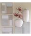 Vase Bouteille en Argile Cassia 35cm Blanc-4