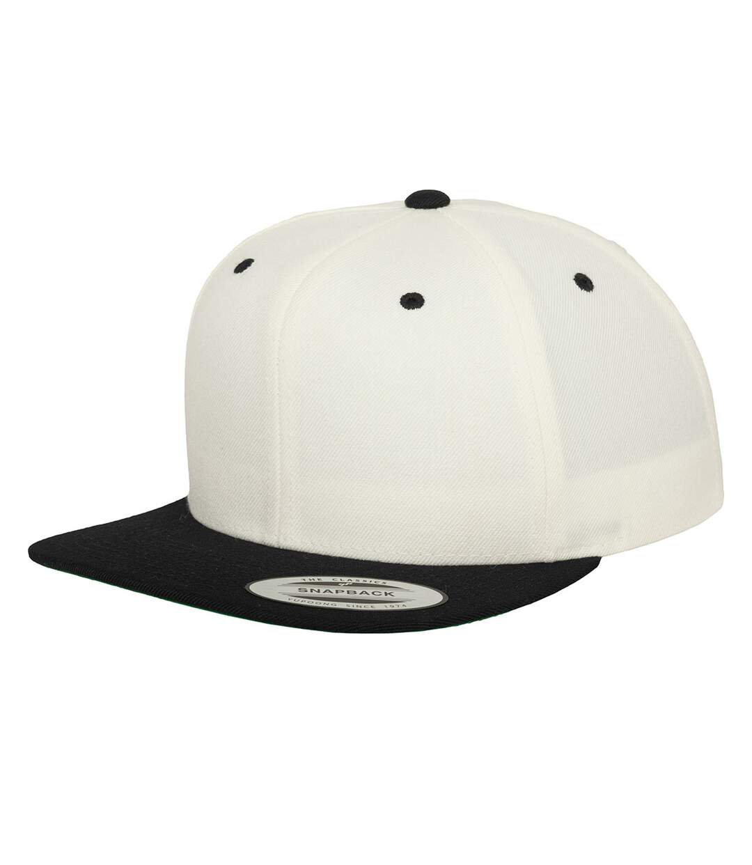 Casquette Ajustable Classic Beige Pâle Noir Yupoong-1