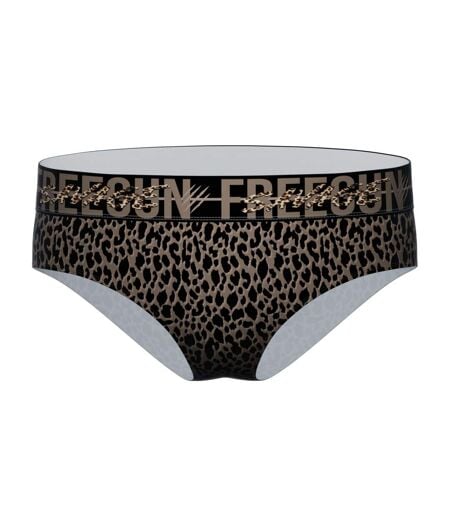 Lot de 4 culottes femme Leopard Freegun