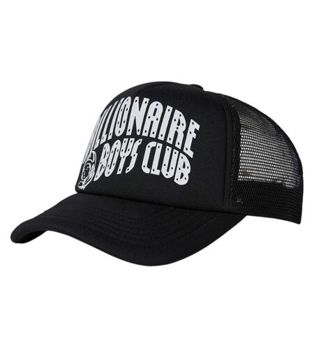 Mens Trucker Cap Black White Print Billionaire Boys Club