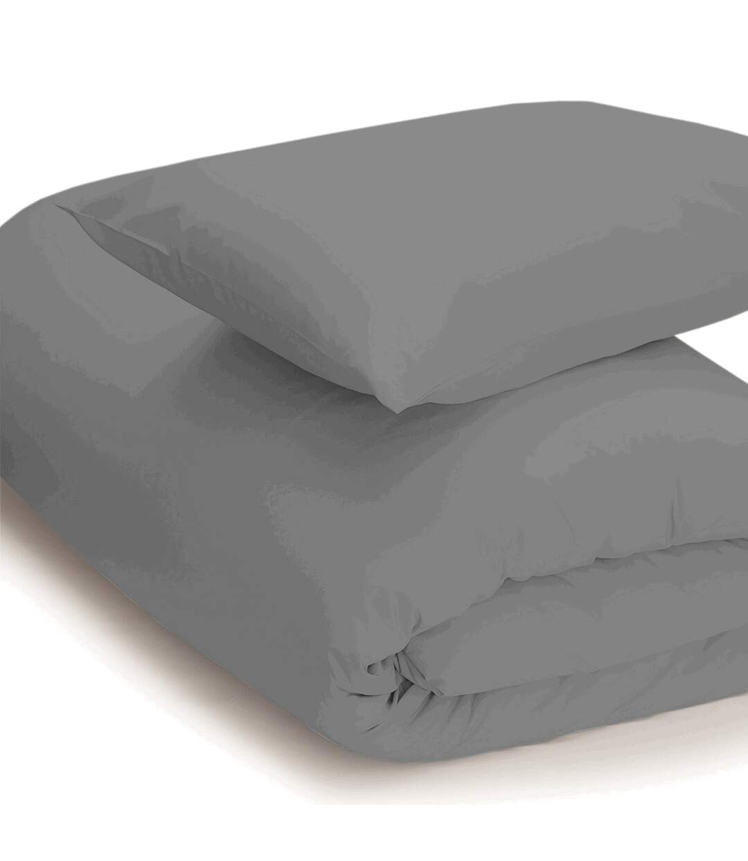 Easycare percale duvet cover grey Belledorm-1