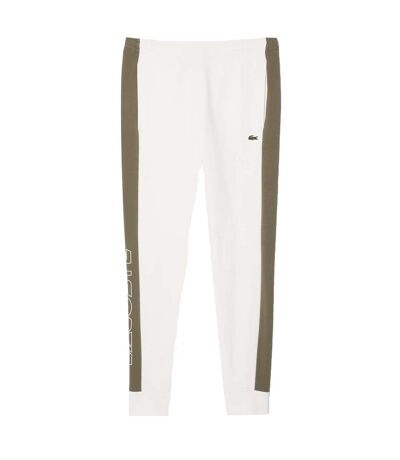 Mens Colour Block Jogging Bottoms Cream Lacoste