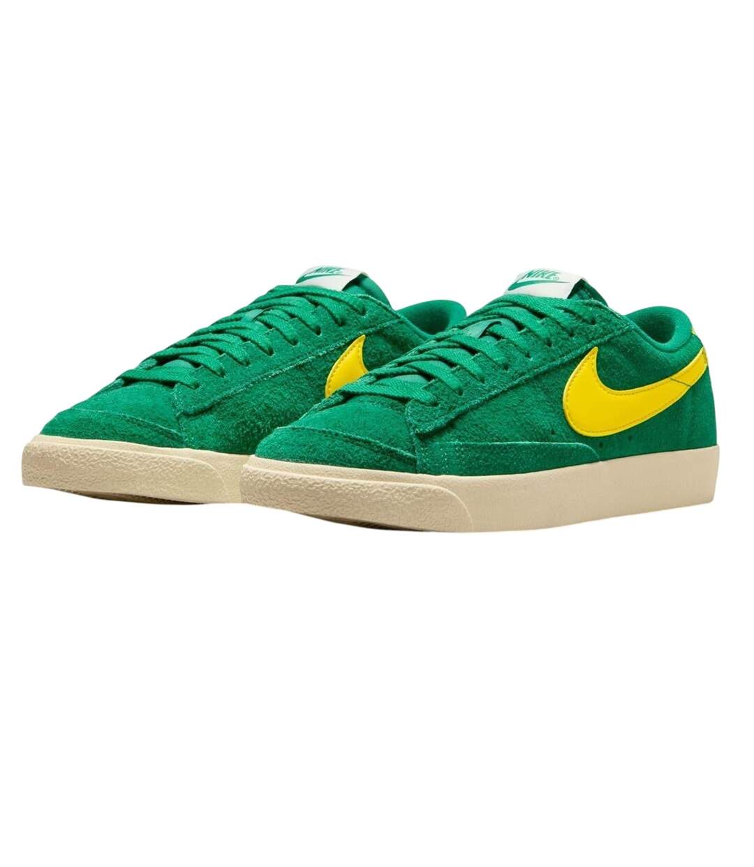 Baskets Motif/style Large Blazer Femme Vert Jaune Blanc Nike-4