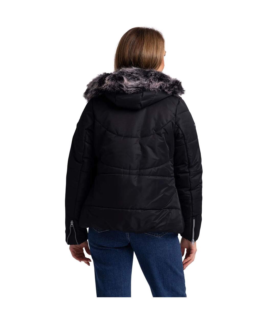 Veste Imperméable Recap Femme Noir Trespass-4