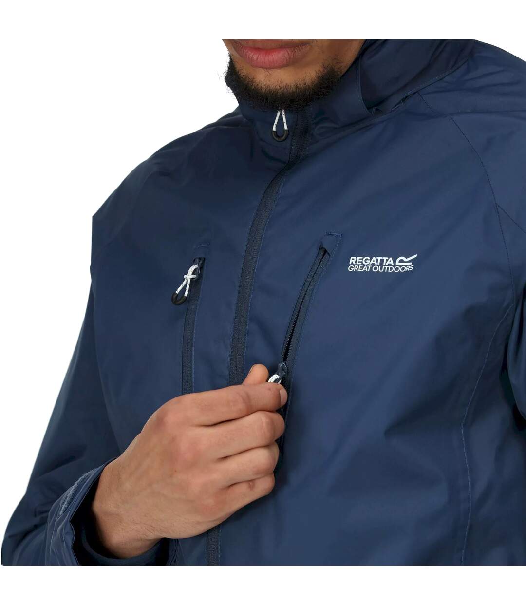 Veste imperméable calderdale homme bleu marine clair Regatta-3