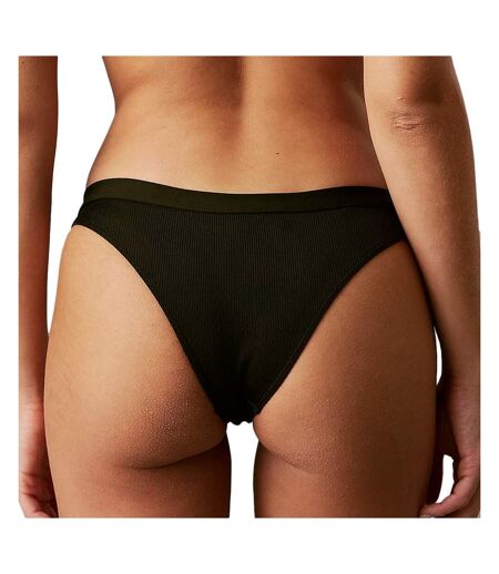 Bas de maillots de bain noir femme calvin klein jeans curved delta