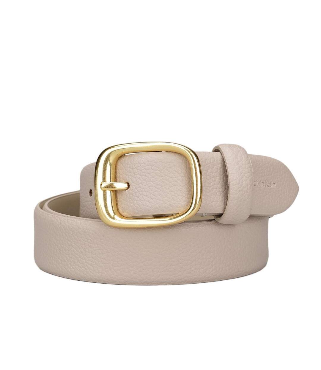 Ceinture beige femme calvin klein jeans chunky-1