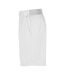 Unisex adult plain active shorts white Clique-3
