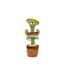 Peluche Déco Cactus Musical Dansant 31cm Vert