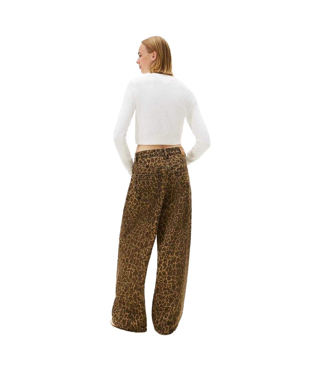 Sweat Jeans Femme Blanc Cassé Tommy Jeans-3