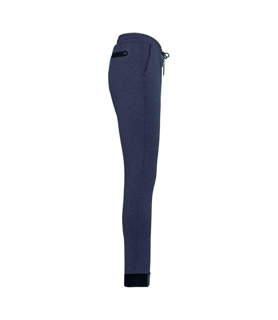 Pantalon femme bleu marine chiné Proact-3