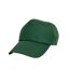 Unisex adult cotton baseball cap bottle green Result Headwear