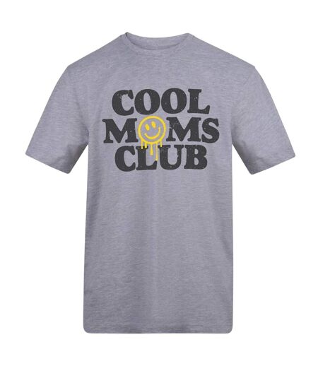 Womens/ladies Cool Moms Club T-shirt Grey AWD