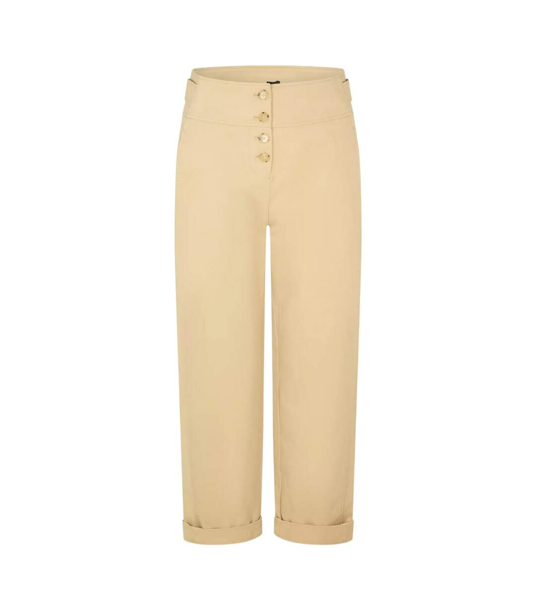 Womens/ladies Tailored Trousers Medium Beige Boss-1