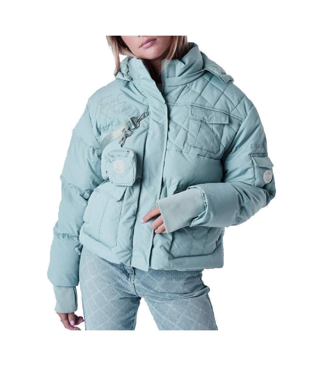 Doudoune bleu femme project x paris f225009a - l-1